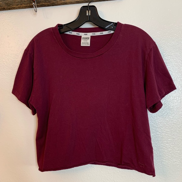 PINK Victoria's Secret Tops - ❤️Maroon Crop Top